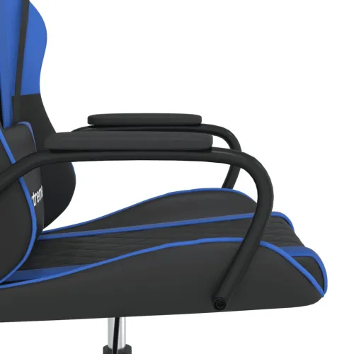 Masažna Gaming stolica crno-plava od umjetne kože - Crna i plava Cijena