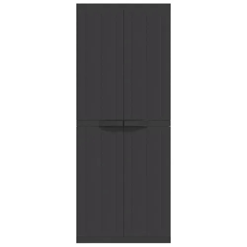 Vanjski ormarić za pohranu crni 65 x 37 x 165 cm PP - Crna 65 x 37 x 165 cm (63 x 31 cm) 1 1 Cijena