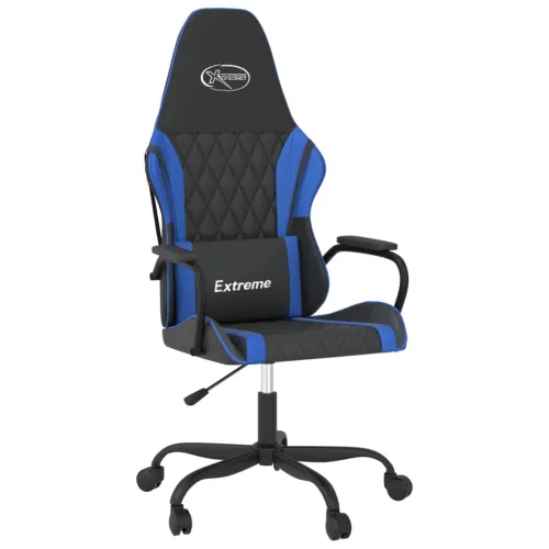 Gaming stolica crno-plava od umjetne kože - Plava 1 Cijena