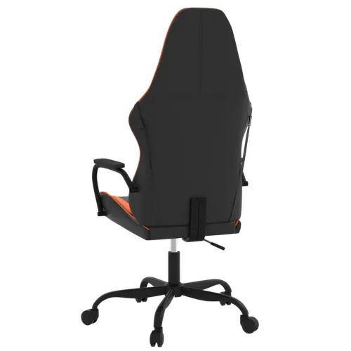 Masažna Gaming stolica crno-narančasta od umjetne kože - Crna i narančasta Cijena