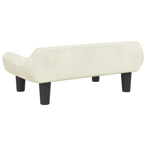 Krevet za pse krem 70 x 40 x 24 cm baršunasti - Krema Baršun Cijena
