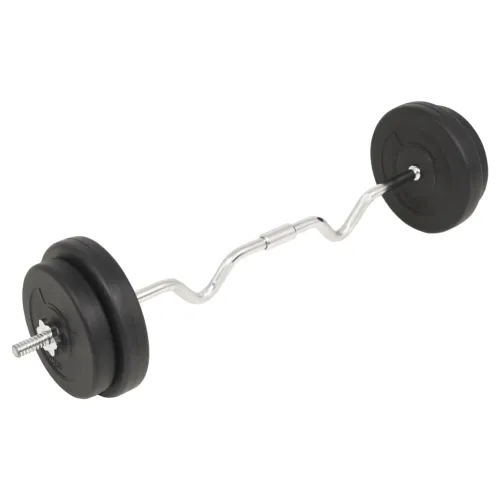 Set dvoručnih utega 30 kg - 30 kg Super valovita šipka 1 Super valovita šipka Cijena