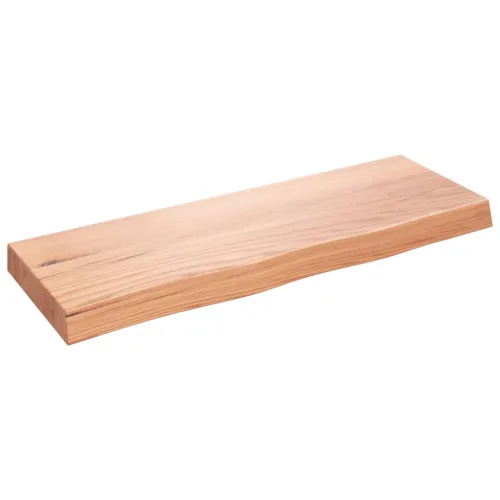 Kupaonska radna ploča svjetlosmeđa 80x30x(2-6) cm masivno drvo - Svjetlosmeđa 80 x 30 x 6 cm Cijena