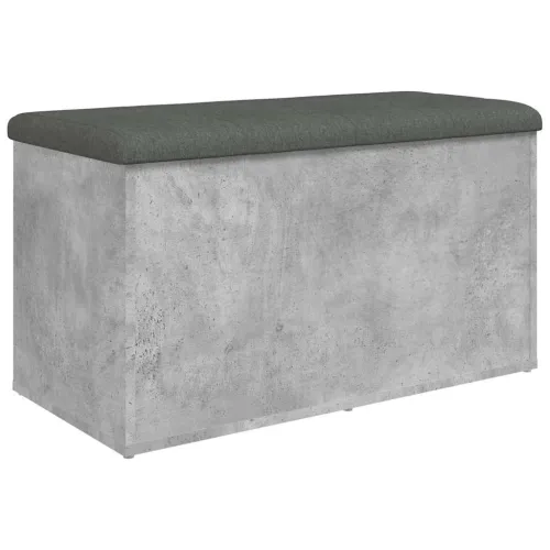 Klupa za pohranu siva boja betona 82x42x45 cm konstruirano drvo - Beton siva 82 x 42 x 45 cm Beton siva 82 x 42 x 45 cm Cijena