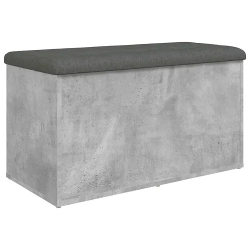 Klupa za pohranu siva boja betona 82x42x45 cm konstruirano drvo - Beton siva 82 x 42 x 45 cm Beton siva 82 x 42 x 45 cm Cijena
