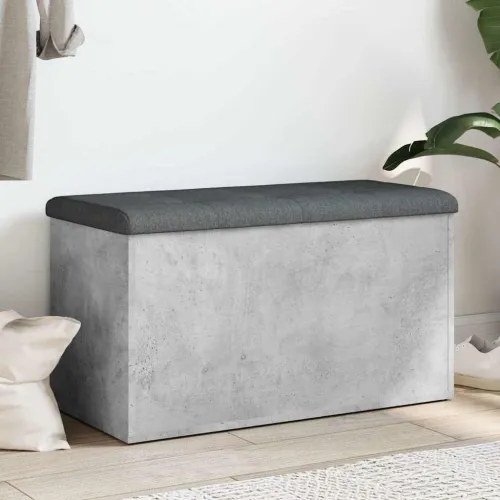Klupa za pohranu siva boja betona 82x42x45 cm konstruirano drvo - Beton siva 82 x 42 x 45 cm Beton siva 82 x 42 x 45 cm Cijena