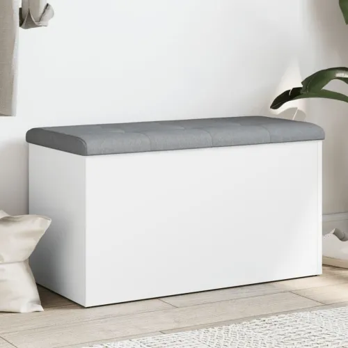 Klupa za odlaganje bijela 82x42x45 cm inženjerski drvo - Bijela 82 x 42 x 45 cm Bijela 82 x 42 x 45 cm Cijena