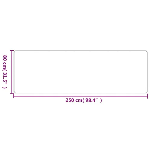 Tepih-staza s izgledom sisala platina 80 x 250 cm - Platina 80 x 250 cm Cijena