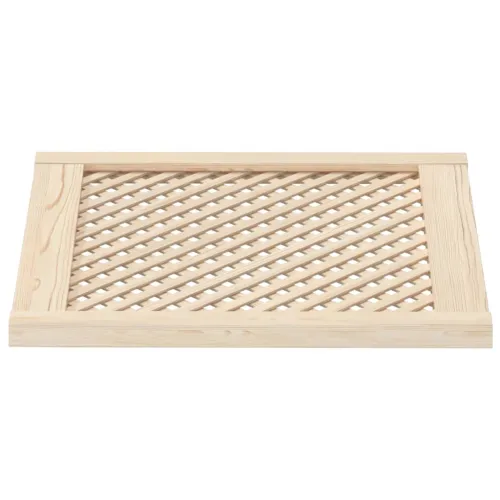 Vrata za ormarić rešetkasti dizajn 2 kom 59,5x61,5 cm borovina - 59.5 x 61.5 cm Cijena