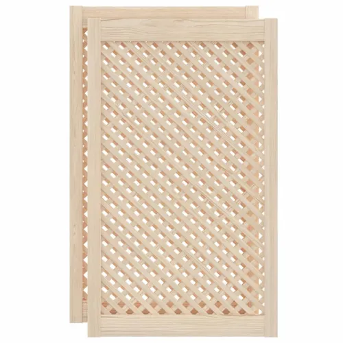 Vrata za ormarić rešetkasti dizajn 2 kom 59,5x99 cm borovina - 59.5 x 99 cm Cijena