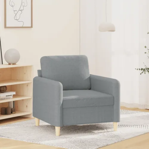 Fotelja svjetlosiva 60 cm od tkanine - Svjetlosiva 60 cm Cijena