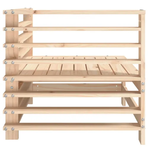 Kutne vrtne sofe 2 kom od masivne borovine - Prirodna boja bora 1 Kutna sofa (2 kom) Prirodna boja bora Cijena