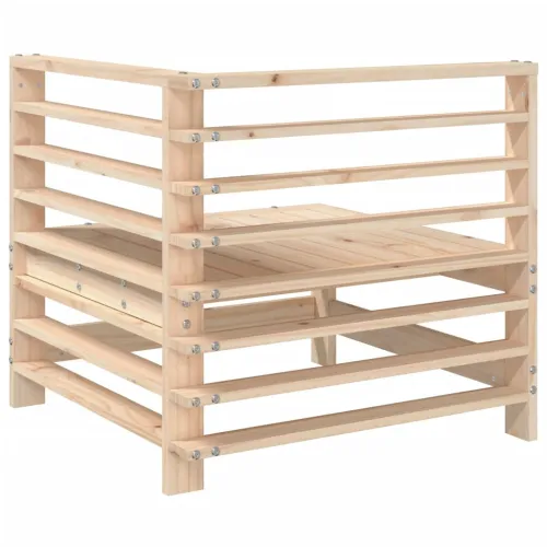 Kutne vrtne sofe 2 kom od masivne borovine - Prirodna boja bora 1 Kutna sofa (2 kom) Prirodna boja bora Cijena