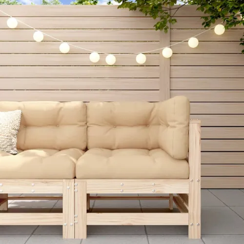 Kutna vrtna sofa od masivne borovine - Prirodna boja bora 1 kutna sofa Prirodna boja bora Cijena