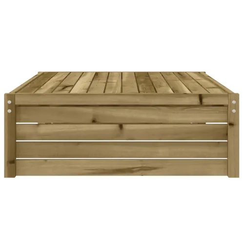 Vrtni tabure 120 x 80 cm od impregnirane borovine - Prirodno impregnirano 1 naslon za noge Cijena