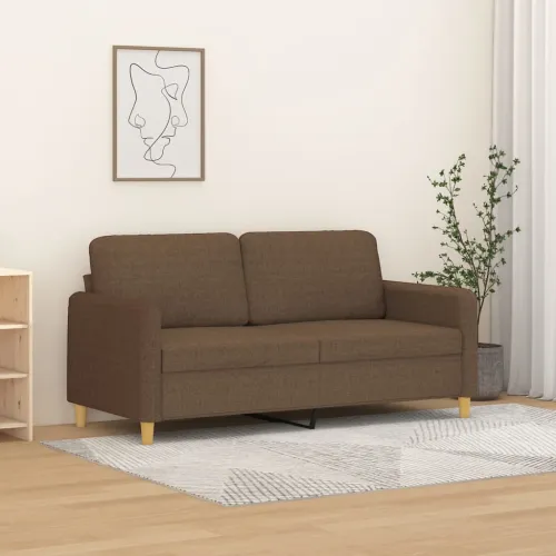 Dvosjed od tkanine smeđi 140 cm - Smeđa 140 cm Cijena