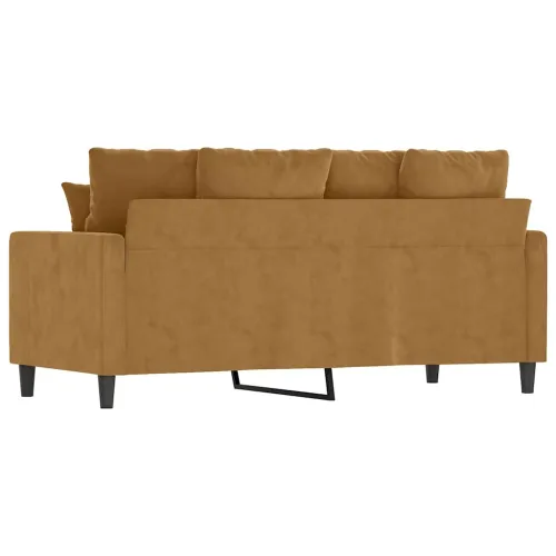 Dvosjed smeđi 140 cm baršunasti - Smeđa 1 140 cm Cijena