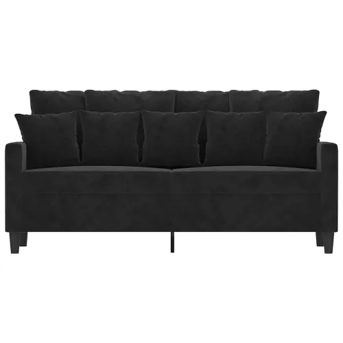 Dvosjed crni 140 cm baršunasti - Crna 1 140 cm Cijena
