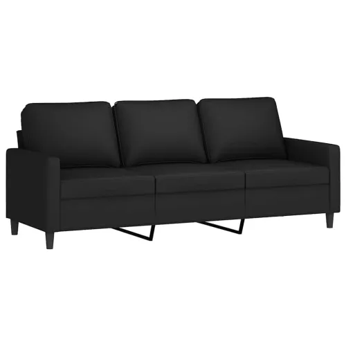 Trosjed s tabureom crni 180 cm baršunasti - Crna 1 Cijena