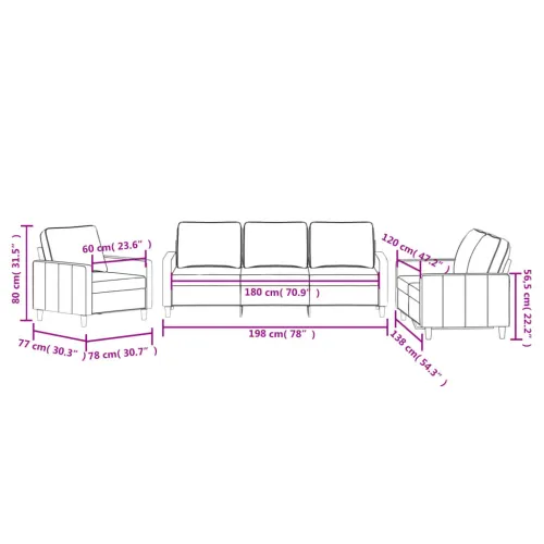 3-dijelni set sofa s jastucima svjetlosivi baršunasti - Svjetlosiva s jastučićima Cijena