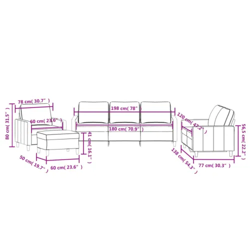 4-dijelni set sofa s jastucima svjetlosivi baršunasti - Svjetlosiva 1 s jastučićima i tabureom Svjetlosiva Cijena