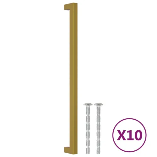Ručke za ormarić 10 kom zlatne 320 mm od nehrđajućeg čelika - Zlatno 320 mm 10 Cijena