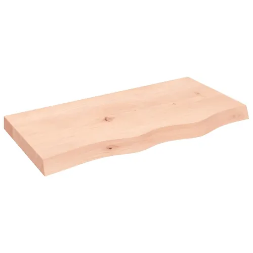 Stolna ploča 80x40x(2-6) cm od netretirane masivne hrastovine - Prirodna 80 x 40 x 6 cm Cijena