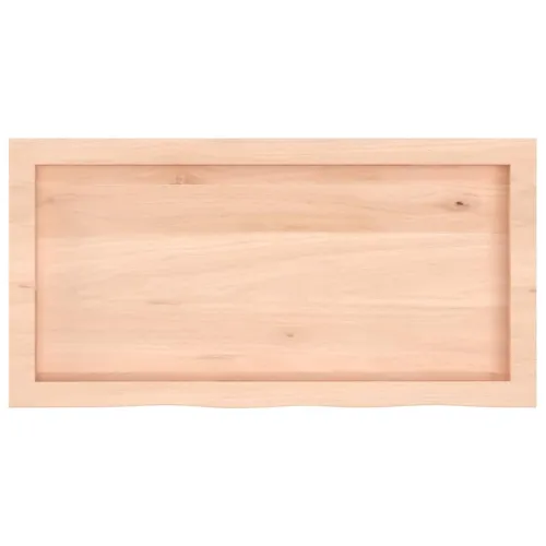 Stolna ploča 80x40x(2-6) cm od netretirane masivne hrastovine - Prirodna 80 x 40 x 6 cm Cijena
