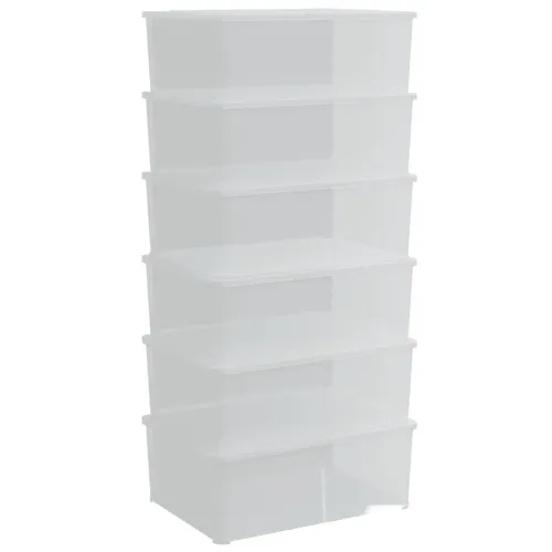 Plastične kutije za pohranu 6 kom 10 L za slaganje - 6 10 l Cijena