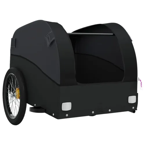 Prikolica za bicikl crna 45 kg željezna - Crna 133 x 68 x 68 cm Cijena
