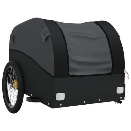 Prikolica za bicikl crna 45 kg željezna - Crna 133 x 68 x 68 cm Cijena