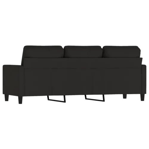 Trosjed od tkanine crna 180 cm baršunasti - Crna 180 cm Cijena