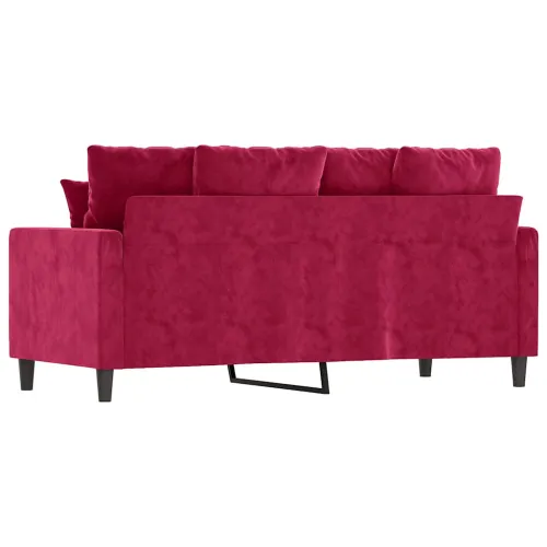 Dvosjed crvena boja vina 140 cm baršunasti - boja crnog vina 140 cm Cijena