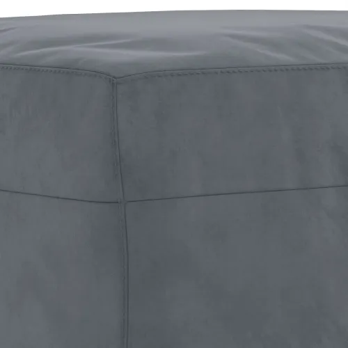 4-dijelni set sofa s jastucima tamnosivi baršunasti - Tamno siva Sa naslonom za noge Cijena