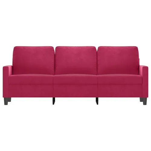 Trosjed crvena boja vina 180 cm baršunasti - boja crnog vina 180 cm Cijena