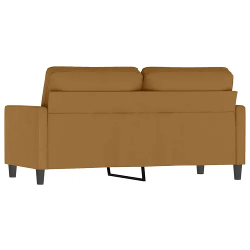Dvosjed smeđi 140 cm baršunasti - Smeđa 1 140 cm Cijena