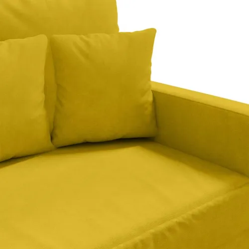 Dvosjed žuti 120 cm baršunasti - Žuta 1 120 cm Cijena