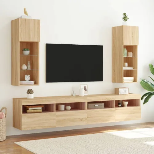 TV ormarić s LED svjetlima boja hrasta sonome 30,5x30x90 cm - sonoma hrast 30.5 x 30 x 90 cm 1 Cijena