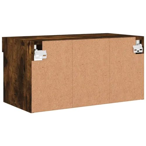 TV ormarić s LED svjetlima boja dimljenog hrasta 60x30x30 cm - Dimljeni hrast 60 cm 1 Cijena