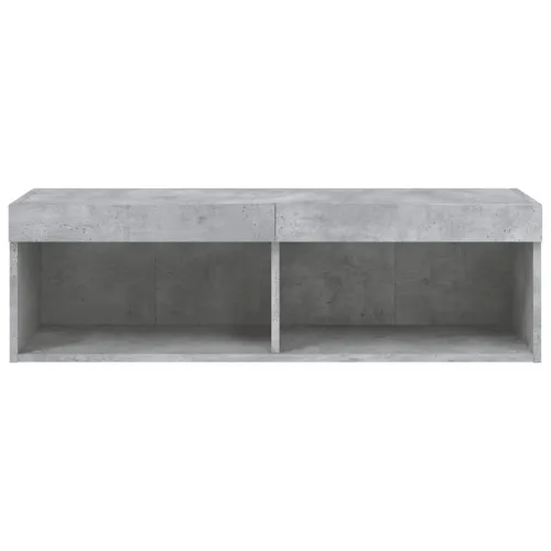 TV ormarić s LED svjetlima siva boja betona 100x30x30 cm - Beton siva 100 cm 1 Cijena