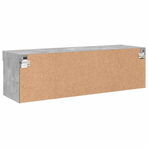 TV ormarić s LED svjetlima siva boja betona 100x30x30 cm - Beton siva 100 cm 1 Cijena