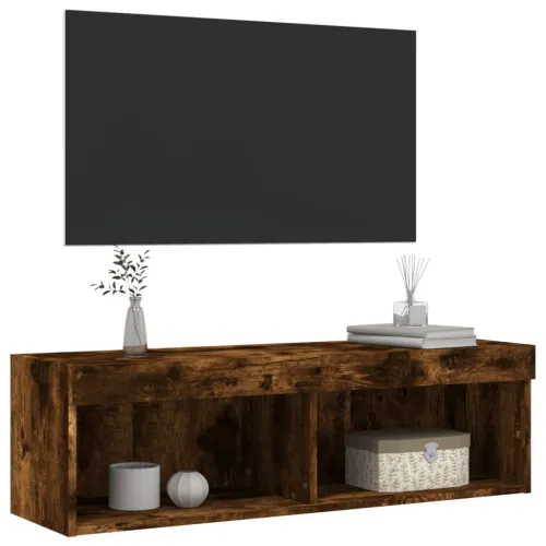 TV ormarić s LED svjetlima boja dimljenog hrasta 100x30x30 cm - Dimljeni hrast 100 cm 1 Cijena