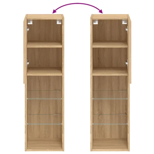 TV ormarić s LED svjetlima boja hrasta sonome 30,5x30x102 cm - sonoma hrast 30.5 x 30 x 102 cm 1 Cijena