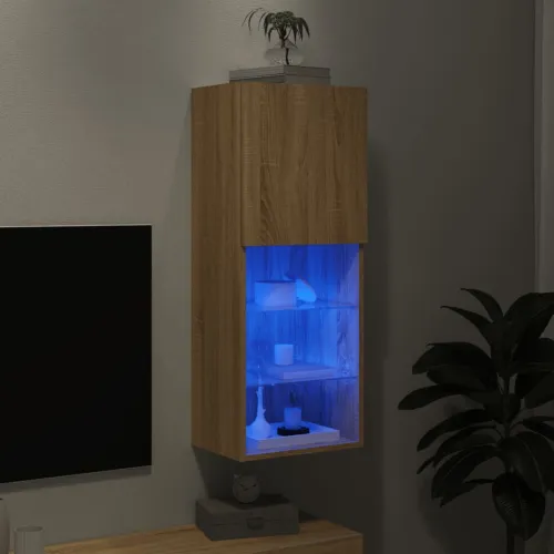 TV ormarić s LED svjetlima boja hrasta sonome 40,5x30x102 cm - sonoma hrast 40.5 x 30 x 102 cm 1 Cijena