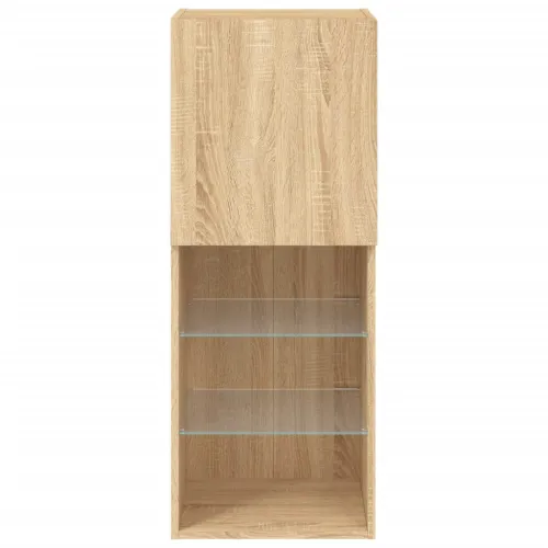 TV ormarić s LED svjetlima boja hrasta sonome 40,5x30x102 cm - sonoma hrast 40.5 x 30 x 102 cm 1 Cijena