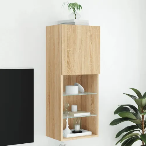 TV ormarić s LED svjetlima boja hrasta sonome 40,5x30x102 cm - sonoma hrast 40.5 x 30 x 102 cm 1 Cijena