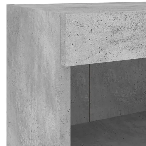 Noćni ormarići s LED svjetlima zidni 2 kom siva boja betona - Beton siva 40 cm 2 Cijena