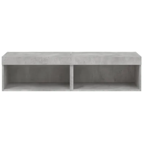 TV ormarići s LED svjetlima 2 kom boja betona 60x30x30 cm - Beton siva 60 cm 2 Cijena