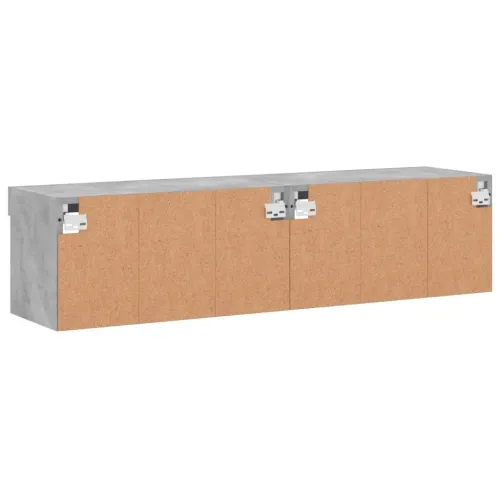 TV ormarići s LED svjetlima 2 kom boja betona 60x30x30 cm - Beton siva 60 cm 2 Cijena