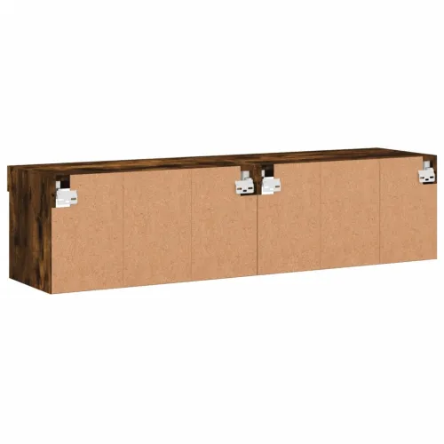 TV ormarići s LED svjetlima 2 kom boja hrasta 60x30x30 cm - Dimljeni hrast 60 cm 2 Cijena